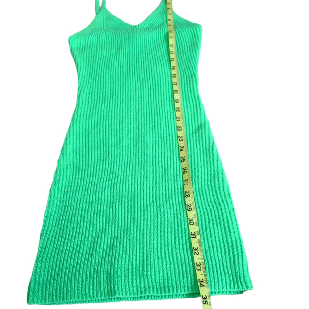 NWT Almost & Famous Green Knitted Dress - Picture 13 of 16